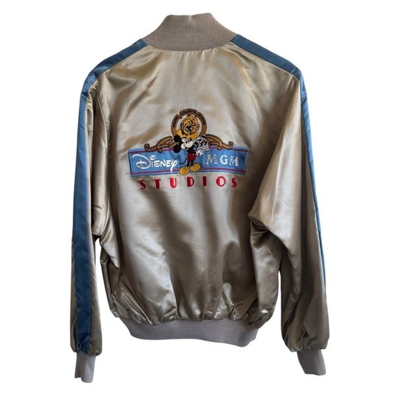 Vintage 80’s Disney MGM Studios Satin Zip Jacket, Size M - Picture 6 of 7